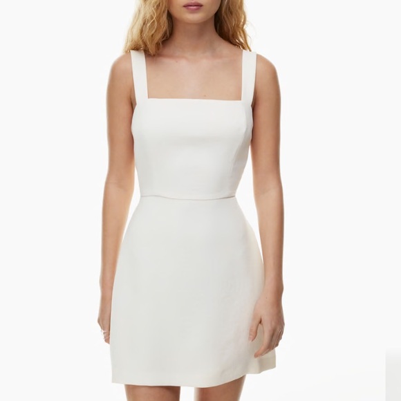 Aritzia Aperture tie-back dress in olive green - Picture 7 of 10